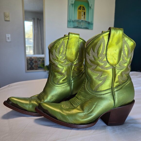Idyllwind Metallic Green Cowgirl Boots - Picture 4 of 11